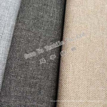 Solid Upholstery Polyester Linen Fabric